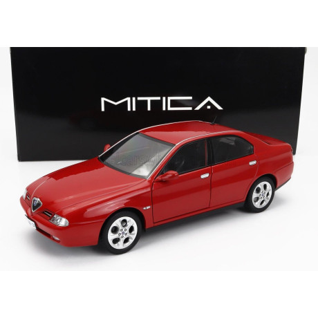 MITICA DIECAST ALFA ROMEO 166 3.0 V6 1998 - BLACK INTERIOR - ROSSO ALFA RED 1/18