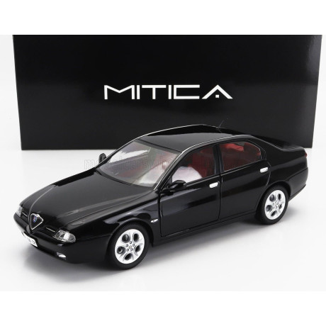 MITICA DIECAST ALFA ROMEO 166 3.0 V6 1998 – RED INTERIOR - BLACK 1/18