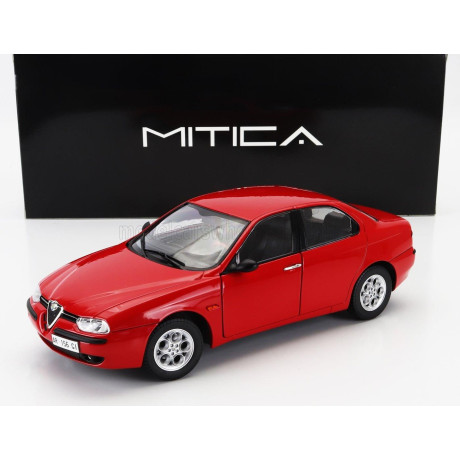 MITICA DIECAST ALFA ROMEO 156 2.5 V6 24V 1997 – BLACK INTERIOR - ROSSO ALFA RED 1/18
