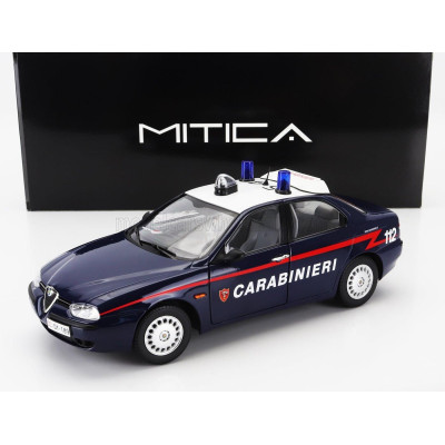 MITICA DIECAST ALFA ROMEO 156 2.0 TWIN SPARK CARABINIERI 1997 - BLUE WHITE 1/18