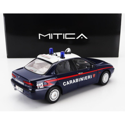 MITICA DIECAST ALFA ROMEO 156 2.0 TWIN SPARK CARABINIERI 1997 - BLUE WHITE 1/18