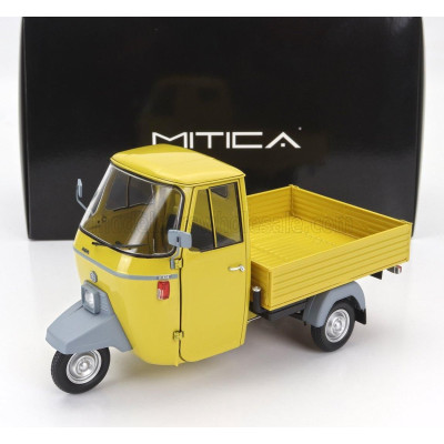 MITICA DIECAST PIAGGIO APE P501 OPEN 1979 - CON VETRINA - WITH SHOWCASE - GIALLO TEXAS 1/18