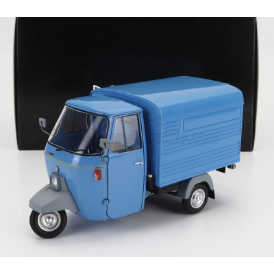 MITICA DIECAST PIAGGIO APE P501 VAN CLOSED 1979 - CON VETRINA - WITH SHOWCASE - BLU 7210 1/18