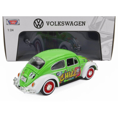 MOTOR MAX VOLKSWAGEN BEETLE KAFER MAGGIOLINO GRAFFITI 1966 - VARIOUS 1/24