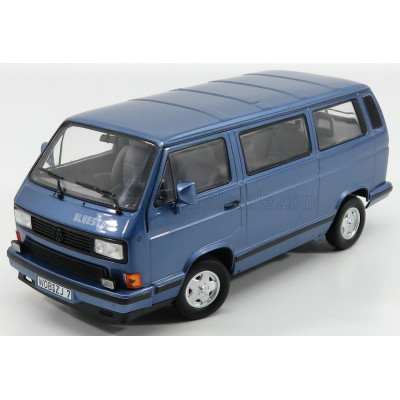 NOREV VOLKSWAGEN T3 MULTIVAN MINIBUS BLUE STAR 1992 - LIGHT BLUE MET 1/18