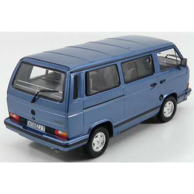 NOREV VOLKSWAGEN T3 MULTIVAN MINIBUS BLUE STAR 1992 - LIGHT BLUE MET 1/18
