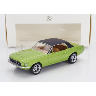 NOREV FORD USA MUSTANG COUPE 1968 - GREEN BLACK 1/43