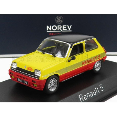NOREV RENAULT R5 TS MONTECARLO 1978 - YELLOW RED 1/43