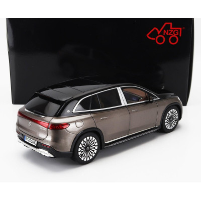 NZG MERCEDES BENZ MAYBACH EQS 680 (Z296) SUV 2024 - VELVET BROWN ONYX BLACK 1/18