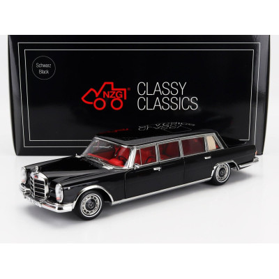 NZG MERCEDES BENZ S-CLASS 600 LWB PULLMAN (W100) 1969 - BLACK 1/18