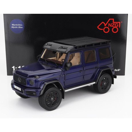 NZG MERCEDES BENZ G-CLASS G63 4x4 AMG 2023 - MYSTIC BLUE 1/18