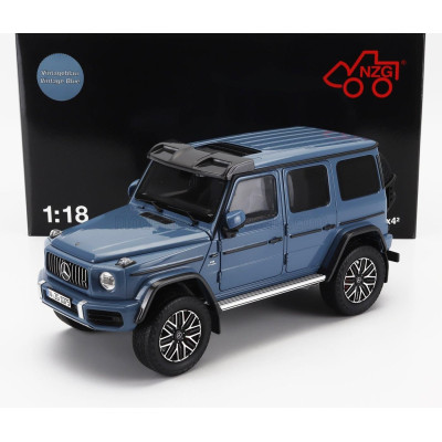NZG MERCEDES BENZ G-CLASS G63 4x4 AMG 2023 - VINTAGE BLUE 1/18