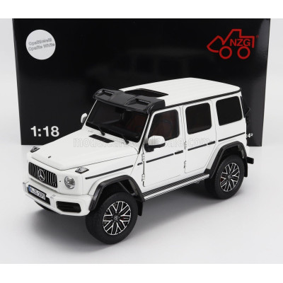 NZG MERCEDES BENZ G-CLASS G63 4x4 AMG 2023 - OPALITH WHITE 1/18