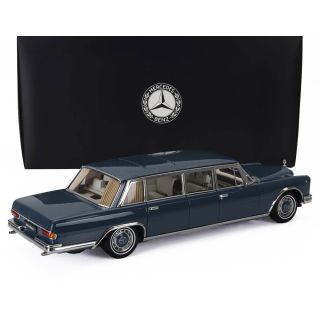 NZG MERCEDES BENZ S-CLASS 600 LWB PULLMAN (W100) 1963-1981 - LIGHT BLUE 1/18