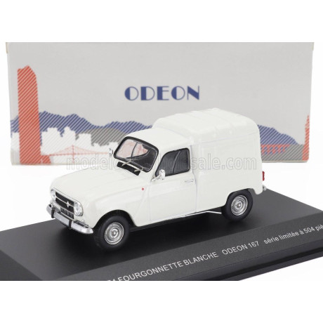 ODEON RENAULT R4 F4 FOURGONNETTE VAN 1975 - WHITE 1/43