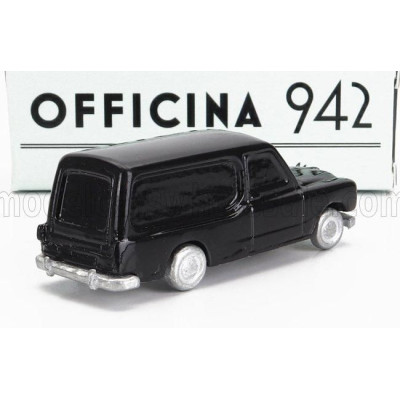 OFFICINA 942 FIAT 1400 VAN CARROZZERIA RIVA HEARSE - CARRO FUNEBRE - FUNERAL CAR 1950 - BLACK 1/76
