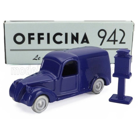 OFFICINA 942 FIAT 508 C/1100 VAN FURGONE VIBERTI POSTA AEREA 1938 - BLUE 1/76