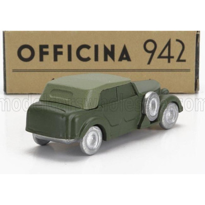 OFFICINA 942 ALFA ROMEO 6C 2500 CM TORPEDO CABRIOLET CLOSED 1942 - MILITARY GREEN 1/76