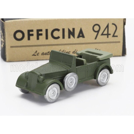 OFFICINA 942 BIANCHI VM 6C CABRIOLET OPEN 1939 - MILITARY GREEN 1/76