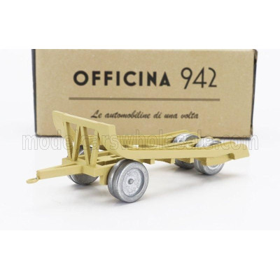 OFFICINA 942 TRAILER RIMORCHIO VIBERTI TRASPORTO CARRO M13/M14 1942 - MILITARY SAND 1/76
