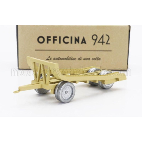 OFFICINA 942 TRAILER RIMORCHIO VIBERTI TRASPORTO CARRO M13/M14 1942 - MILITARY SAND 1/76