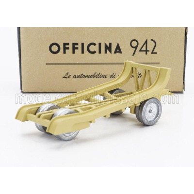 OFFICINA 942 TRAILER RIMORCHIO VIBERTI TRASPORTO CARRO M13/M14 1942 - MILITARY SAND 1/76