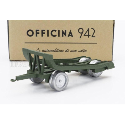 OFFICINA 942 TRAILER RIMORCHIO VIBERTI TRASPORTO CARRO M13/M14 1942 - MILITARY GREEN 1/76