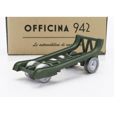 OFFICINA 942 TRAILER RIMORCHIO VIBERTI TRASPORTO CARRO M13/M14 1942 - MILITARY GREEN 1/76