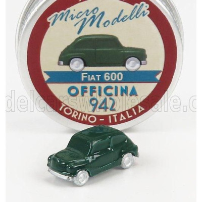 OFFICINA 942 FIAT 600 1955 - DARK GREEN 1/160