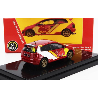 PARAGON MODELS HONDA CIVIC TYPE R EP3 RACING 2001 - RED YELLOW 1/64