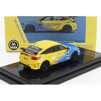 PARAGON MODELS HONDA CIVIC TYPE-R (FL5) N 95 SPOON SPORT 2023 - BLUE YELLOW 1/64