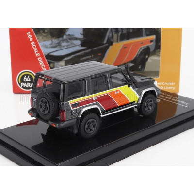 PARAGON MODELS TOYOTA LAND CRUISER LC76 TRD LHD 2014 - GREY RED ORANGE YELLOW 1/64