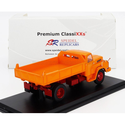 PREMIUM CLASSIXXS CSEPEL D450B TRUCK CASSONE RIBALTABILE 2-ASSI 1965 - ORANGE 1/43
