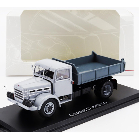 PREMIUM CLASSIXXS CSEPEL D445 TRUCK CASSONE RIBALTABILE 2-ASSI 1963 - LIGHT GREY DARK GREY 1/43
