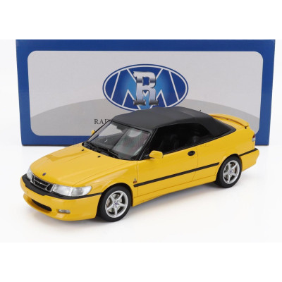 RADSCALE COLLECTION SAAB 9-3 VIGGEN CABRIOLET OPEN  2000 - YELLOW 1/18