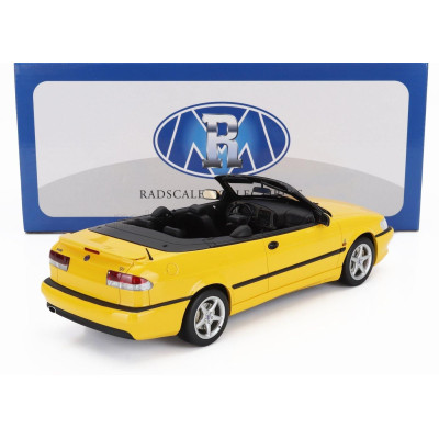RADSCALE COLLECTION SAAB 9-3 VIGGEN CABRIOLET OPEN  2000 - YELLOW 1/18