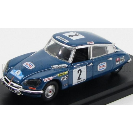 RIO MODELS CITROEN DS21 N 2 4th RALLY MAROCCO 1971 BOB NEIRET - JACQUES TERRAMORSI - BLUE 1/43