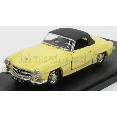 RIO MODELS MERCEDES BENZ SL-CLASS 190SL (W121) SPIDER CLOSED 1955 - CREAM BLACK 1/43