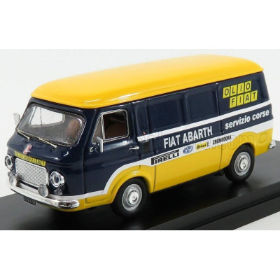 RIO MODELS FIAT 238 VAN ASSISTENZA OLIO FIAT ABARTH 1976 - BLUE YELLOW 1/43