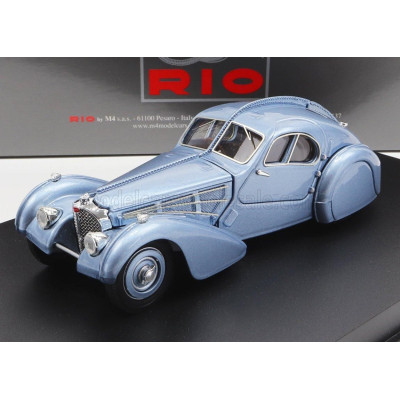 RIO MODELS BUGATTI TYPE 57 SC ATLANTIC 1936 - LIGHT BLUE MET 1/43