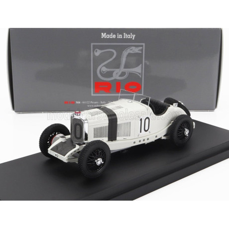 RIO MODELS MERCEDES BENZ SSKL SPIDER N 10 GERMAN GP 1931 HANS STUCK - WHITE 1/43