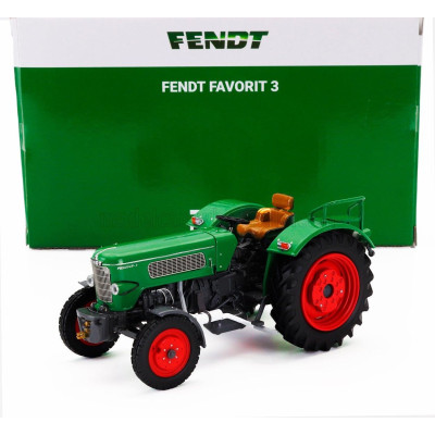 ROS MODEL FENDT FAVORIT 3 2WD TRACTOR 1964 - GREEN RED 1/32