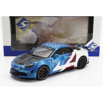 SOLIDO ALPINE ALPINE A110 RADICALE COUPE 2023 - BLUE WHITE RED 1/18
