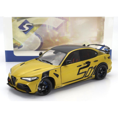 SOLIDO ALFA ROMEO GIULIA GTA NAGEMAAKT 2022 - YELLOW BLACK 1/18