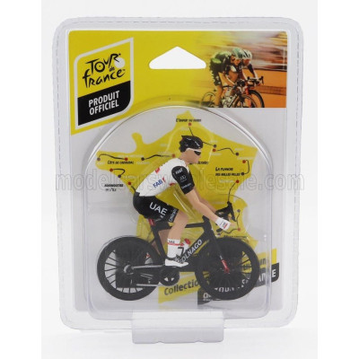 SOLIDO FIGURES CICLISTA - CYCLIST - TEAM UAE EMIRATES - TOUR DE FRANCE 2023 - WHITE BLACK 1/18