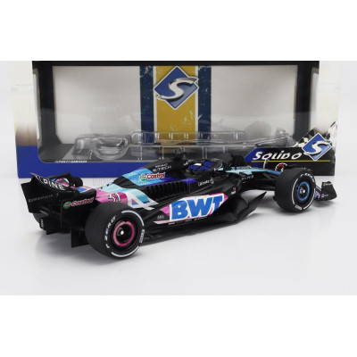 SOLIDO ALPINE F1  A524 TEAM BWT ALPINE N 31 PRESENTATION SEASON 2024 ESTEBAN OCON - BLACK BLUE PINK 1/18