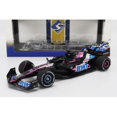 SOLIDO ALPINE F1  A524 TEAM BWT ALPINE N 10 PRESENTATION SEASON 2024 PIERRE GASLY - BLACK PINK BLUE 1/18