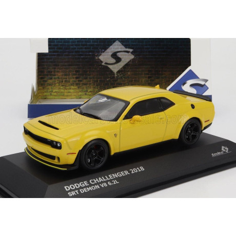 SOLIDO DODGE CHALLENGER COUPE 2018 - YELLOW BLACK 1/43