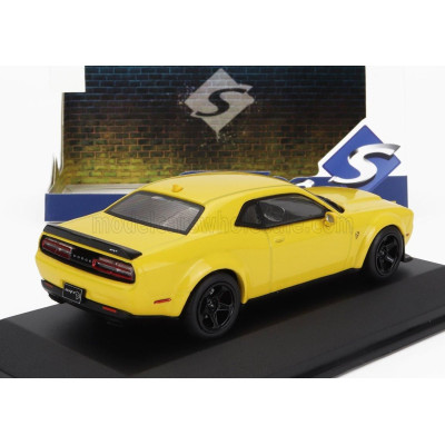 SOLIDO DODGE CHALLENGER COUPE 2018 - YELLOW BLACK 1/43