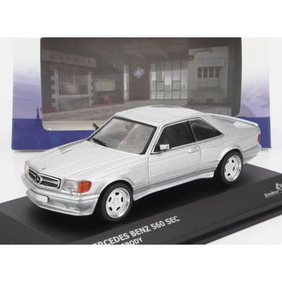 SOLIDO MERCEDES BENZ S-CLASS 560SEC AMG (C126) WIDE BODY 1990 - SILVER 1/43